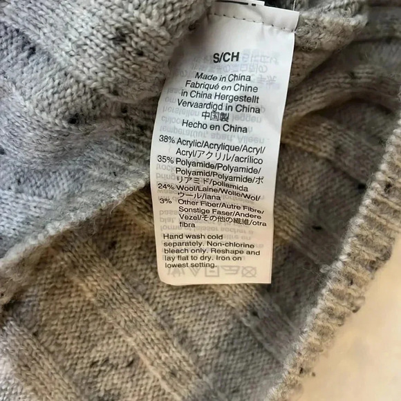 Madewell Donegal Evercrest Turtleneck Sweater Gray Size S - Picture 4 of 5